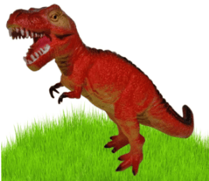 Afforable aRubberized 25cm Dinosaur Toy with Sound (random)